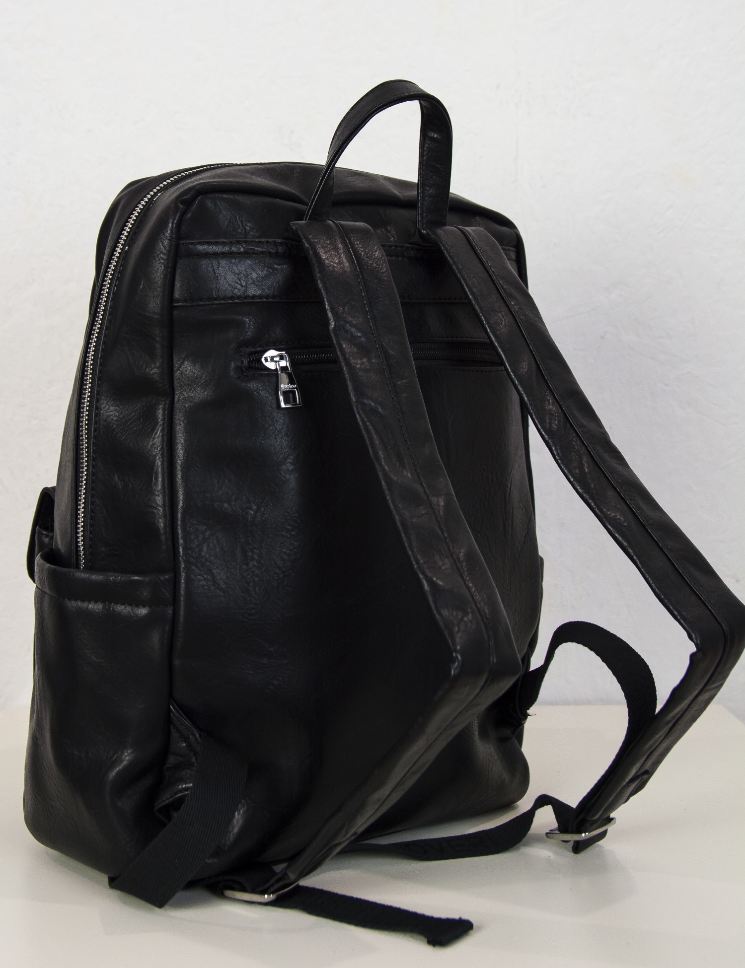 Ανδρικό μαύρο Backpack δερματίνη EC2573 φωτογραφία